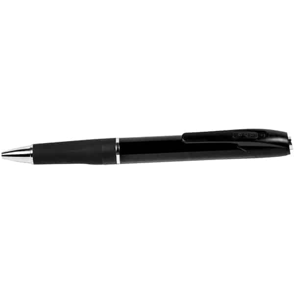 Black ballpoint pen with a sleek design and clip for secure attachment. Ideal for smooth, precise writing.